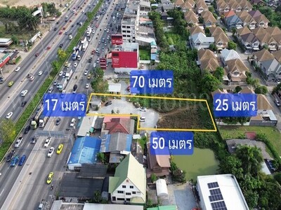 ที่ดินเปล่า 1 ไร่ ติดถนนกาญจนาภิเษก ซอยวัดพระนอน 