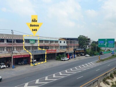 ขาย ตึก 2 คูหา ทำเลดี ติดถนน 345 ปากเกร็ด ราชพฤกษ์  นนทบุรี