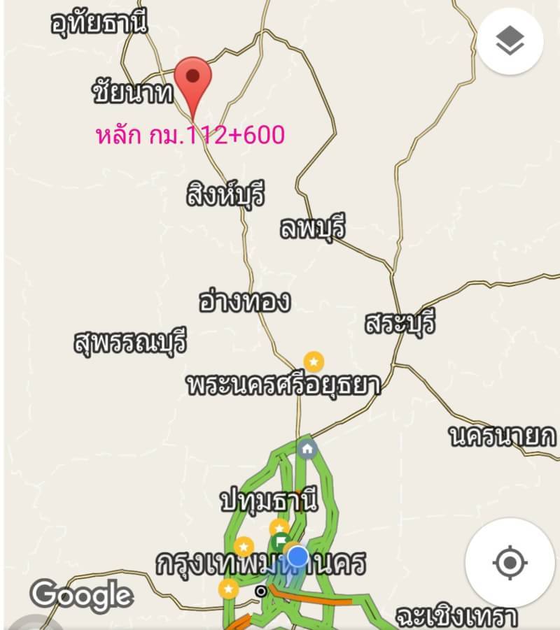 ขายด่วนที่ดินผืนใหญ่ติดถนนสายเอเชีย กม.112เขตจ.ชัยนาท (ติด จ.สิงห์บุรี)