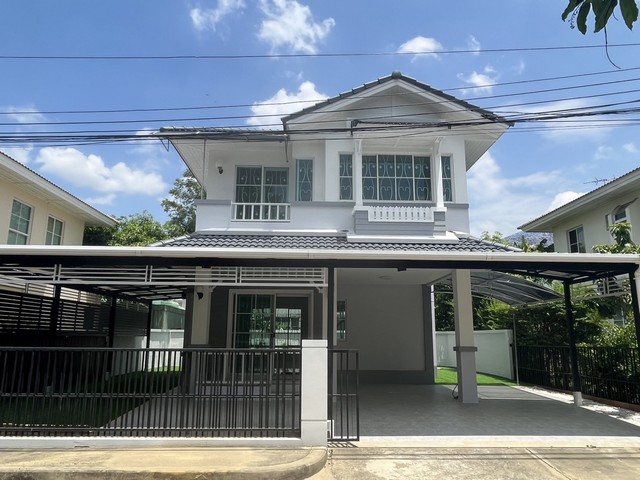 บ้านเดี่ยว ชลลดา วัดลาดปลาดุก วงแหวน-รัตนาธิเบศร์ บ้านตกแต่งใหม่พร้อมอยู่