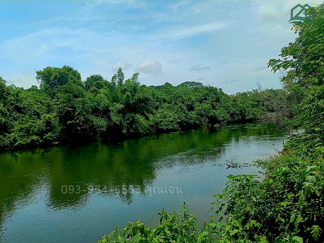 ขายที่ดินติดแม่น้ำ แควใหญ่ กาญจนบุรี 9 ไร่ บรรยากาศดี วิวดี เหมาะสร้างบ้านทำพลูวิลล่า ทำคาเฟ่-ทำร้านอาหารนั่งชิลๆ หรือซื้อเก็บไว้เก็งกำไรได้