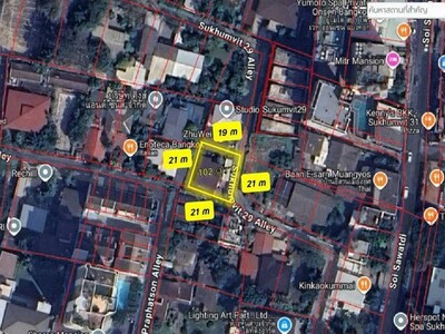 ขายที่ดิน ทำเลสุขุมวิท 31. พื้นที่ 102 ตร.ว