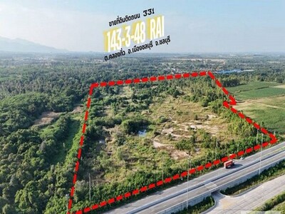 ขายที่ดินชลบุรี 143 ไร่ ติดถนน 331 ทำเลดี ใกล้นิคม WHA2 และ ปิ่นท