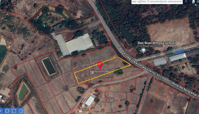 ขายที่ดินเมืองหนองคาย2ไร่เหมาะสร้างกิจการและบ้านติดถนนลาดยาง