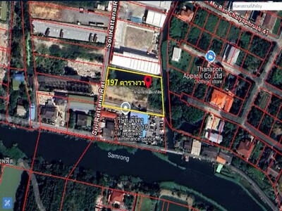 ขายที่ดิน 917 ตร.ว บางนาตราด กม.18 ตรงข้าม ม.​หัวเฉียว​