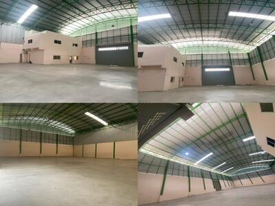 ให้เช่าโรงงาน 1200ตร.ม พร้อมออฟฟิศบ้านพักคนงาน ต.คอกกระบือ จ.สมุท