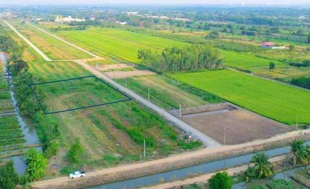 ที่ดิน คลอง9เรียบคลองฝั่งตะวันตก ต. บึงบอน อ.หนองเสือ จ.ปทุมธานี 1 ไร่ เงินผ่อน 1.8 ล้านบาท 1 ไร่ เงินสด 1.55 ล้านบาท