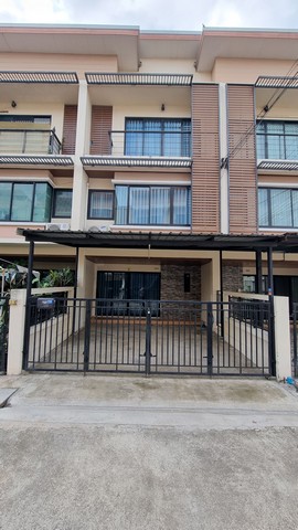 ให้เช่า ทาวน์โอม3ชั้น บ้านกล้วย-ไทรน้อย  บางบัวทอง ตกแต่งแล้วมีแอร์ 3 ตัว พร้อมอยู่   14500 บาท