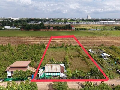 ขายที่ดินนซอยบางโพธิ์เหนือ ใกล้สี่แยกสันติสุข อำเภอเมืองปทุมธานี