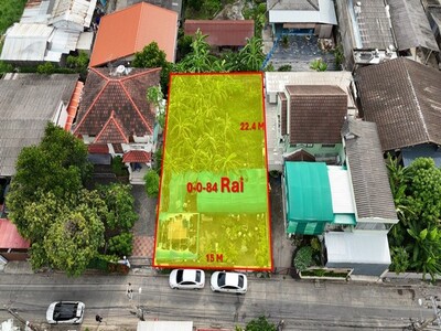 ที่ดินนวมินทร์ 42 แปลงสวยสี่เหลี่ยมผืนผ้า ถมแล้วสูงถูกสุด 