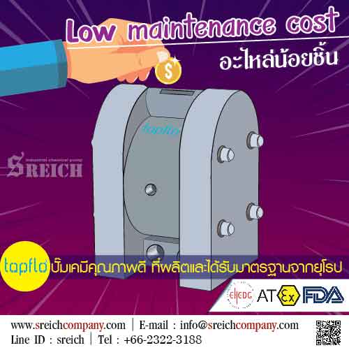 Low maintenance cost