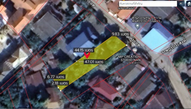 ขายที่ดินสวย  0-1-2.9 ไร่ ชุมชนบ้านสวนตาลล่าง  ต.ในเวียง  อ.เมืองน่าน จ.น่าน ZN245