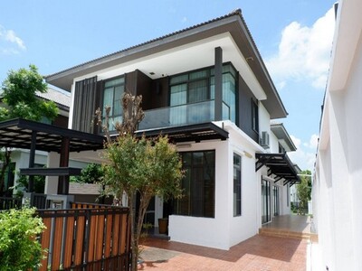 ให้เช่าบ้านเดี่ยว 2หลังคู่ หมู่บ้านมัณฑนา รามอินทรา-วงแหวน ใกล้แฟ