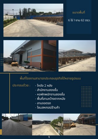ขายโรงงานขนาดรวม 1008 ตรม. พื้นที่สีม่วงลาย อ.เมือง จ.สมุทรปราการ