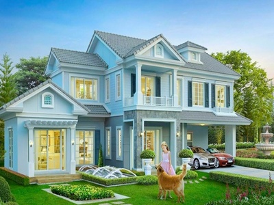  ให้เช่าคฤหาสน์หรู 2ชั้นหรูหรา MRT หลักสอง แม็คโคร บางบอน 1. กม.