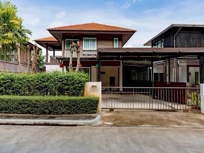 ให้เช่าบ้านเดี่ยว 2 ชั้น โมเดิร์นล้านนา โครงการ บุราสิริ สันผีเสื