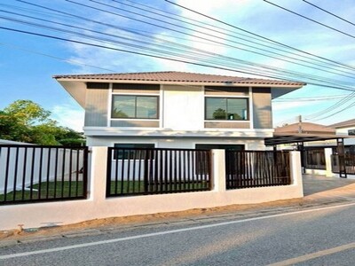 บ้านใหม่ชั้นเดียว ติดถนหลักชุมชน ค้าขายได้ สันทราย 