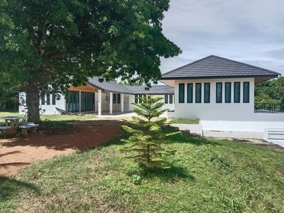 ขายที่ดินสวนผลไม้ติดแม่น้ำแควน้อย กาญจนบุรี พร้อมบ้านริมน้ำ 