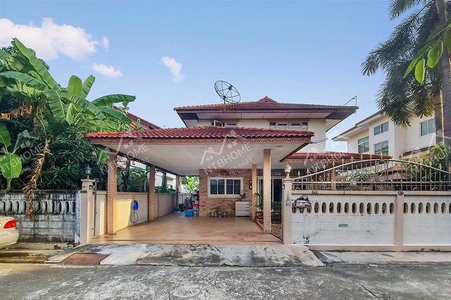 บ้านเดี่ยว 2 ชั้น ช.รุ่งเรือง 6 บางบัวทอง (ถนนบางกรวย-ไทรน้อย) ต่อเติมครบ ใกล้สี่แยกบางพลู