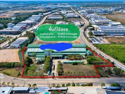 ขายที่ดินพร้อมโรงงานสมุทรสาคร อยู่ในกนอ.เนื้อที่ 14 ไร่ 96.4 ตารา