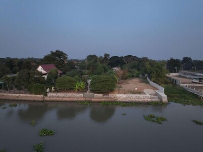 ให้เช่าที่ดิน 1ไร่ ริมแม่น้ำเจ้าพระยา ใกล้ศูนย์ศิลปชีพบางไทร