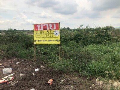 ขายที่ดิน 5ไร่ ติดถนนเส้นคุ้งลานไป ใกล้สายเอเชียขาเข้ากรุงเทพ  