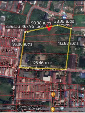 ขายที่ดิน9ไร่ ใกล้มหาลัยธุรกิจบัณฑิตประชาชื่น12(ติดถนนประชาชื่น)