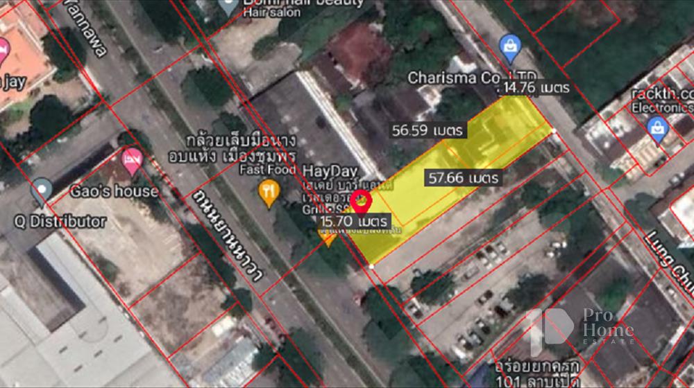 ขายที่ดินติดถนนยานนาวา ขนาด 195 ตารางวา L-650807-0002