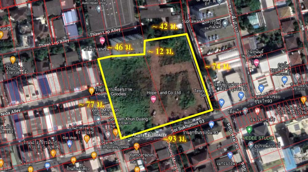 ขายที่ดิน สุขุมวิท 93 สามารถเข้าออกได้หลายทาง L-660530-0012 