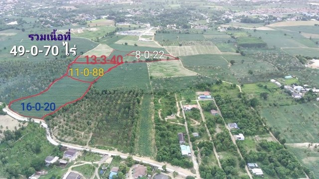 ขายที่ดินเปล่าขนาด 49 ไร่ ผังสีเหลือง ใกล้เทศบาลตะเคียนเตี้ย ติดทางสาธารณะ เหมาะทำจัดสรร โรงงาน โกดัง ราคาถูกที่สุดในย่านนี้ บางละมุง ชลบุรี
