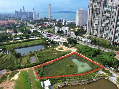 ลงทุนดี! ที่ดินใกล้หาดจอมเทียน 500 ม. พื้นที่สีแดง สร้างตึกสูงได้