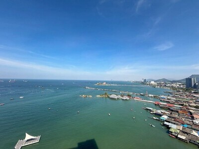 ให้เช่าคอนโด Marina Bayfront ศรีราชา 2 ห้องนอน วิวทะเล ใกล้เซ็นทร