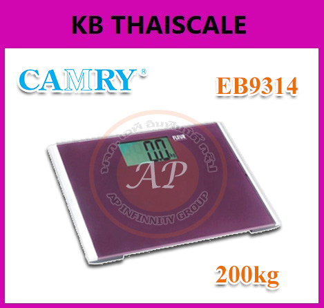 เครื่องชั่งน้ำหนักบุคคลแบบดิจิตอล พิกัด 200kg ยี่ห้อ CAMRY รุ่น EB9314