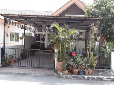 ขายบ้านแฝดมือสองธัญบุรี จ.ปทุมธานี โครงการ ทรัพย์ธานี 3 รังสิต คล