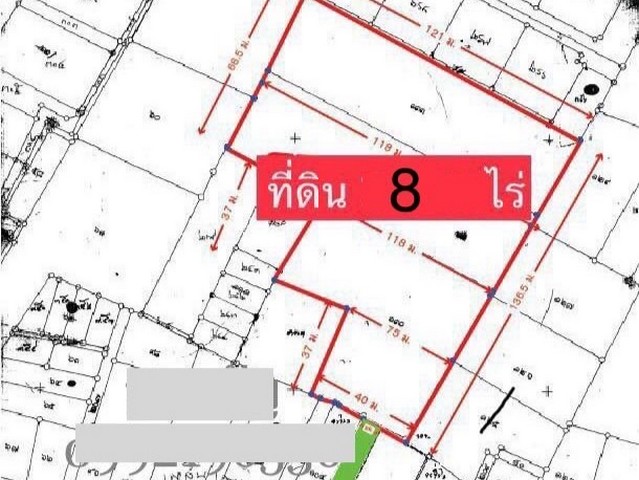 ขายที่ดินนนทบุรี8ไร่ ผังส้ม ซอยเลี่ยงเมืองปากเกร็ด45 / ซอยประเสริฐอิสลาม