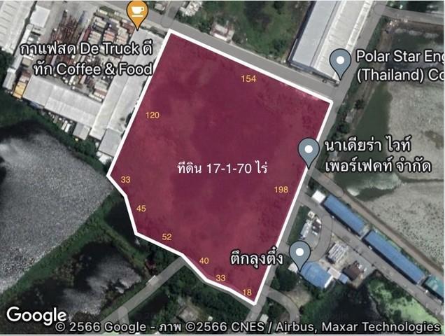 FPL928 ขายที่ดินถมแล้ว 17 ไร่ พื้นที่สีเหลือง บางบ่อ สมุทรปราการ แบ่งขายเป็นแปลงได้ เหมาะสร้างหมู่บ้าน โรงงานหรือโกดังคลังสินค้า