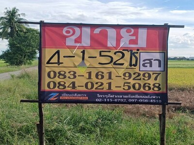 ขายที่ดิน 4-1-52 ไร่ ติดคลองชนประทาน   บ้านท่าตะเคียน   เมืองพิษณ