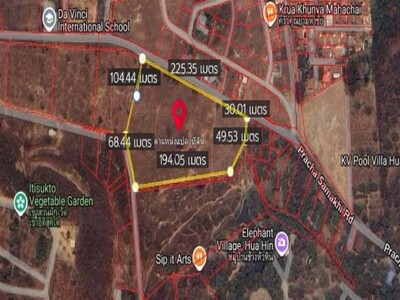 ขายที่ดิน 16 ไร่ 1 งาน 16.9  อำเภอหัวหิน     จังหวัดประจวบคีรีขัน