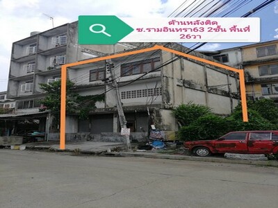 ขาย อาคารพาณิชย์ 3 ชั้นครึ่ง ด้านหลัง 2 ชั้น