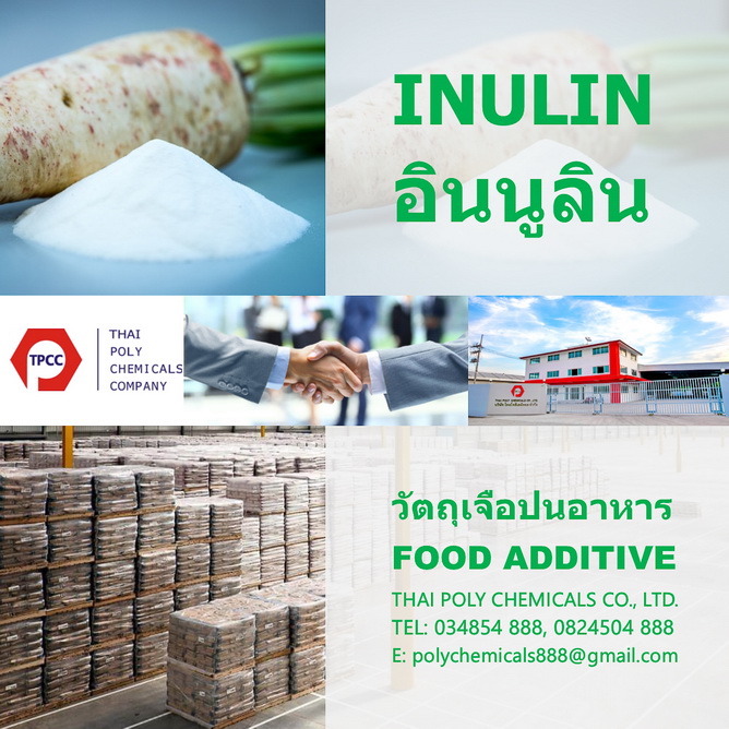 Inulin, อินนูลิน, อินูลิน, นำเข้าอินนูลิน, จำหน่ายอินนูลิน, ขายอินนูลิน, Chicory Inulin, Thailand Inulin