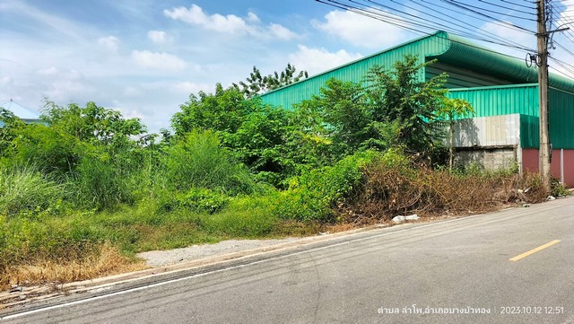 ขายที่ดินเปล่า 200 ตรว. ในลำโพ บางบัวทอง นนทบุรี ติดถนน ทำเลดี เดินทางสะดวก ใกล้แหล่งชุมชน เจ้าของขายเอง