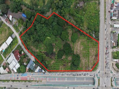 ที่ดินหัวมุมสี่แยกขนาดยักษ์ สี่แยกแม่คาวสะอาดใส