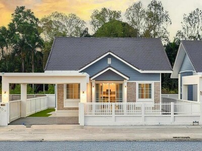 บ้านเดี่ยว สไตล์อิงริช คอนเทน บ้านสวยพร้อมอยู่ โซนแม่ริม 