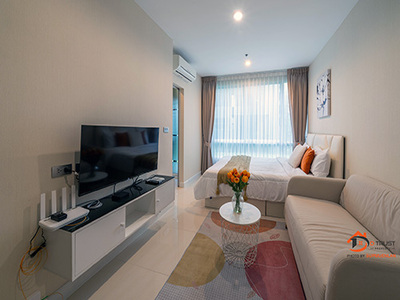 ให้เช่า คอนโด THE SKY SUKHUMVIT ใกล้ BTS อุดมสุข ห้องมุม ชั้น 1 