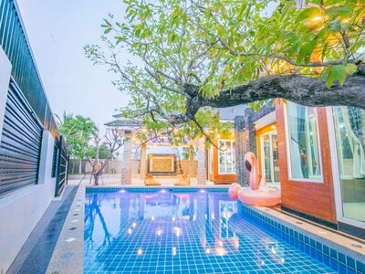 ให้เช่าบ้านพลูวิลล่า หลังใหญ่มาก ทำเลดี โซนห้วยใหญ่ พัทยา