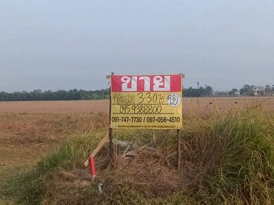 ขายที่ดิน 3-3-0 ไร่ ทำเลดี สี่แยกห้วยชินสีห์  คูบัว เมืองราชบุรี 