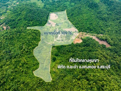 ขายที่ดินเปล่า ติดถนน 109 ไร่  เจ้าของขายเอง   จังหวัดสระบุรี