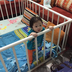 กรงกั้นเด็ก pvc พีวีซี