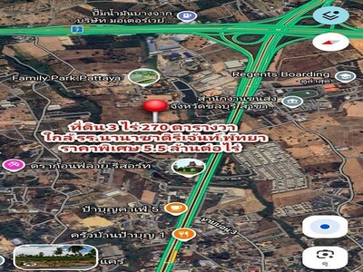 ขายที่ดินพัทยา ใกล้ รร.นานาชาติรีเจนท์ มอเตอร์เวย์สาย 7 ทำเลพัฒนา