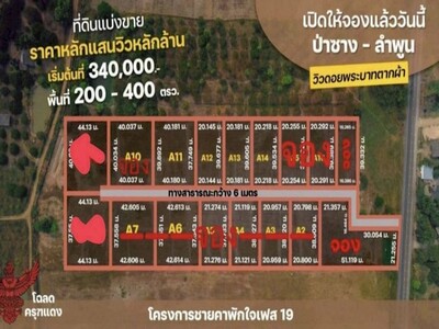 ที่ดินแบ่งล็อคขาย โครงการชายคาพักใจ ป่าซาง ลำพูน